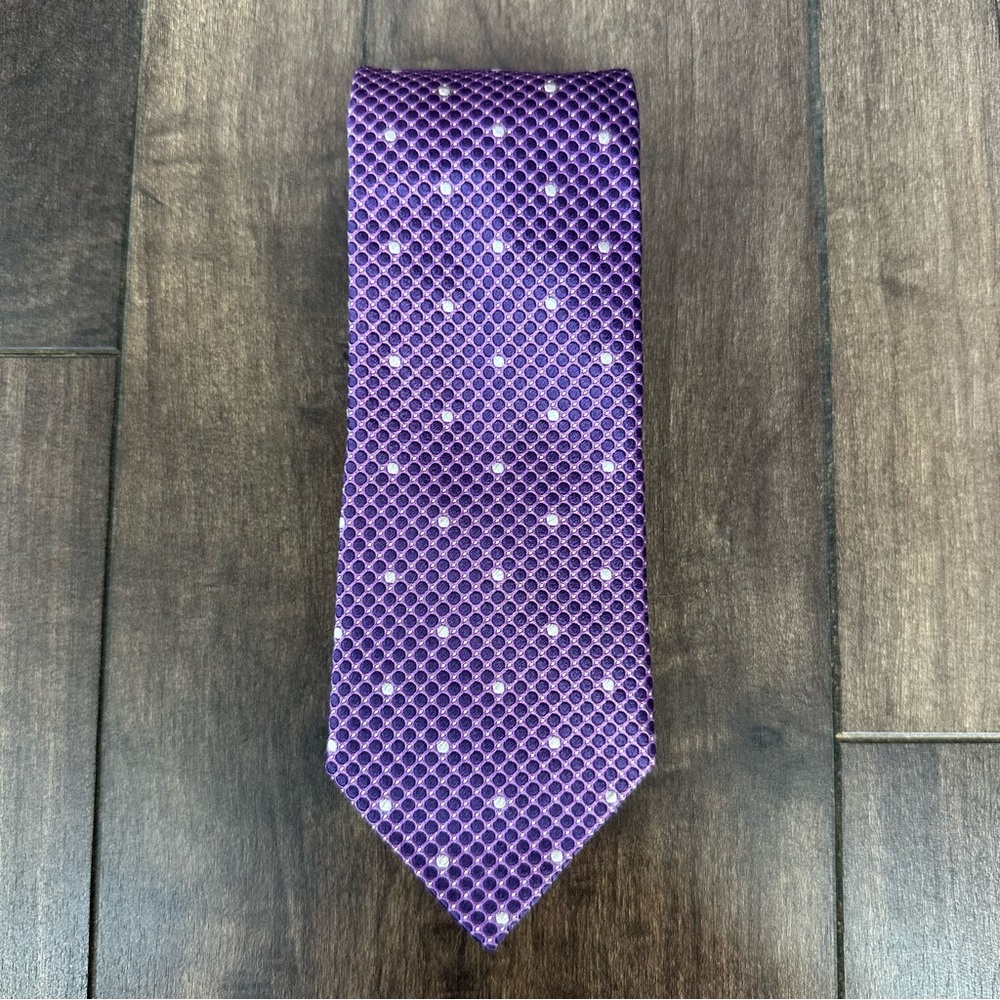 Hugo Boss Purple Tie - Silk Tie - Italian Luxury